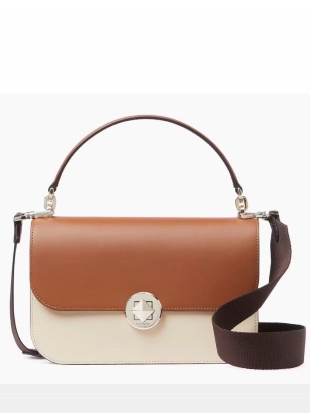 KATE SPADE♠️New York "Audrey" COLORBLOCK LEATHER FLAP CROSSBODY BAG 💕LIKE NEW💕
